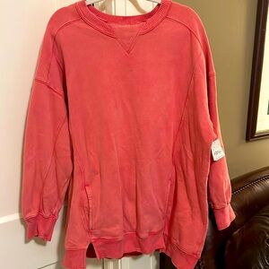 NWT Free People Intercept Tunic in Electric Sunset Sz S